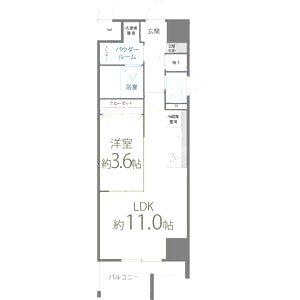ポローニア立花通りの間取り図