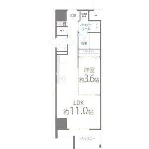 ポローニア立花通りの間取り図