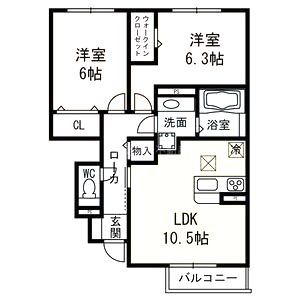 サンハイム 住居の間取り図
