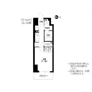 アーバネックス四ツ橋の間取り図