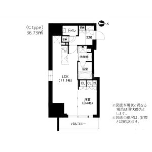 アーバネックス四ツ橋の間取り図