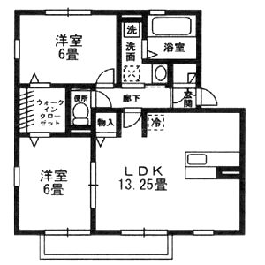 OLIVEN HAUS高辺の間取り図