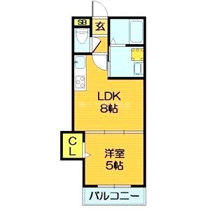 クリエオーレ茨田大宮IVの間取り図