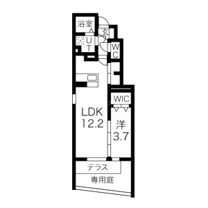 アルレーヌ恵比須の間取り図