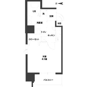 ルクレ西長堀の間取り図