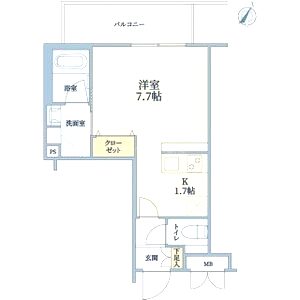ウェルスクエア池田石橋IIIの間取り図