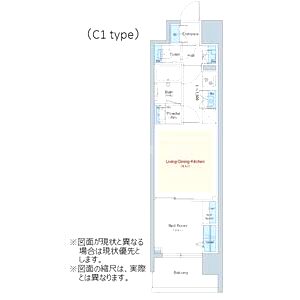 アーバネックス難波WESTの間取り図