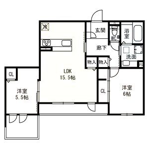 プルミエジュール帝塚山 住居の間取り図