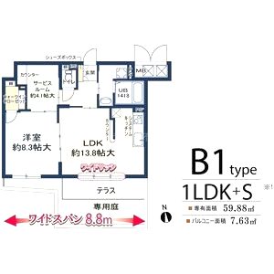 サンテ・文の里ハイムの間取り図