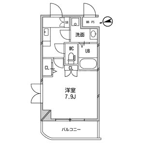 アーデン江坂IIIの間取り図