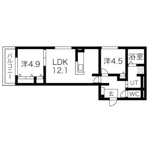ラ・ヴィラ・パール・デューの間取り図