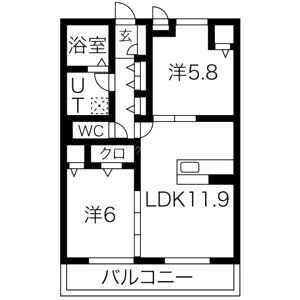 コンフォールZEN (W棟) Wの間取り図