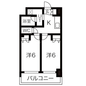 エステムコート難波Vブロードの間取り図
