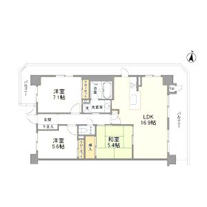 サンレジデンス石橋の間取り図