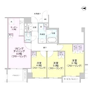ブランズ京都御所西の間取り図
