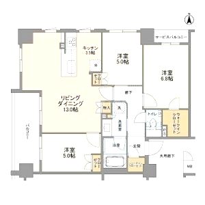 ブランズ京都御所西の間取り図