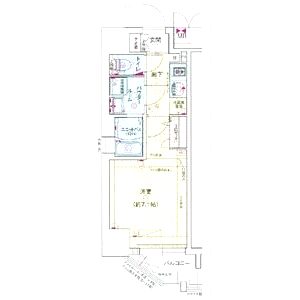 ララプレイス大阪福島ミラの間取り図