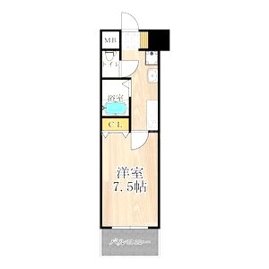 メゾン・デ・ノムラ島之内の間取り図