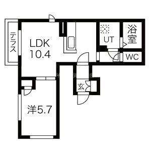 ヴァリエ久津川の間取り図