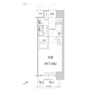 エスリード大阪梅田WESTの間取り図