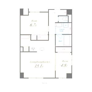 クリエ堺の間取り図