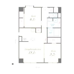 クリエ堺の間取り図