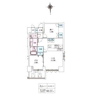 スプランディッド上本町WESTの間取り図