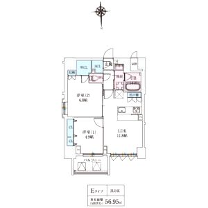 スプランディッド上本町WESTの間取り図