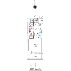 スプランディッド上本町WESTの間取り図