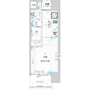 エスリード大阪STATIONの間取り図