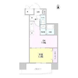 KMレジデンス堺東駅前の間取り図