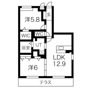 グランシャリオ西院の間取り図