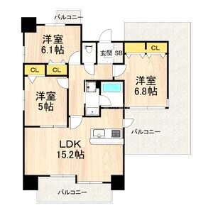 サムティグランツ神戸の間取り図