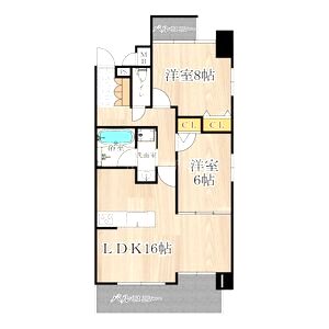 サムティグランツ神戸の間取り図