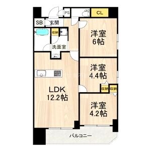 サムティグランツ神戸の間取り図