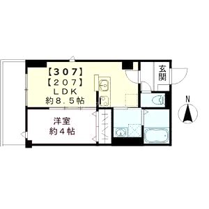 Maison Blanche Nagaiの間取り図