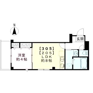 Maison Blanche Nagaiの間取り図