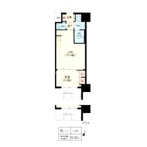 スプランディッド新大阪VIの間取り図
