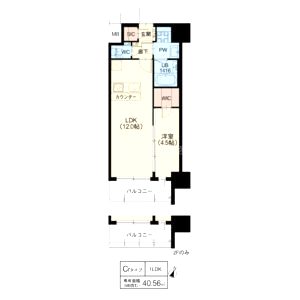 スプランディッド新大阪VIの間取り図