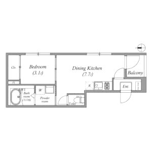 アミティア円町の間取り図