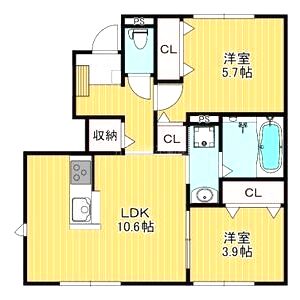 ライブリックス.2棟の間取り図