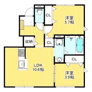 ライブリックス.2棟の間取り図