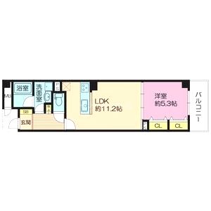 アーク緑橋の間取り図