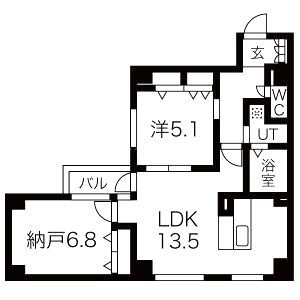 コモド御所南の間取り図