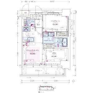 エステムコート新大阪IXグランブライトの間取り図