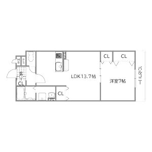 カサノストルム流町2NEW HOPEの間取り図