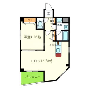 夕陽ヶ丘マンションの間取り図