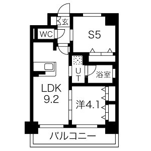 エステムプラザ京都聚楽第 雅邸の間取り図