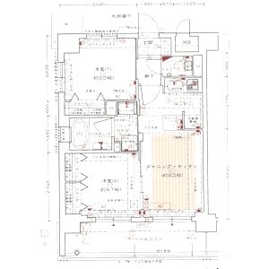 エステムプラザ京都聚楽第 雅邸の間取り図