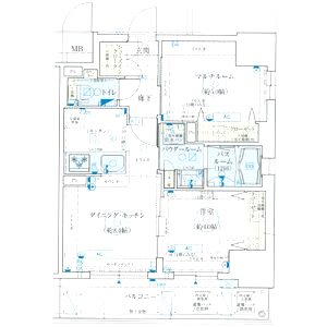 エステムプラザ神戸大開通ルミナスの間取り図